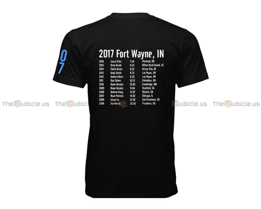 CubingUSA Nationals 2017 Badge T-Shirt - Image 2