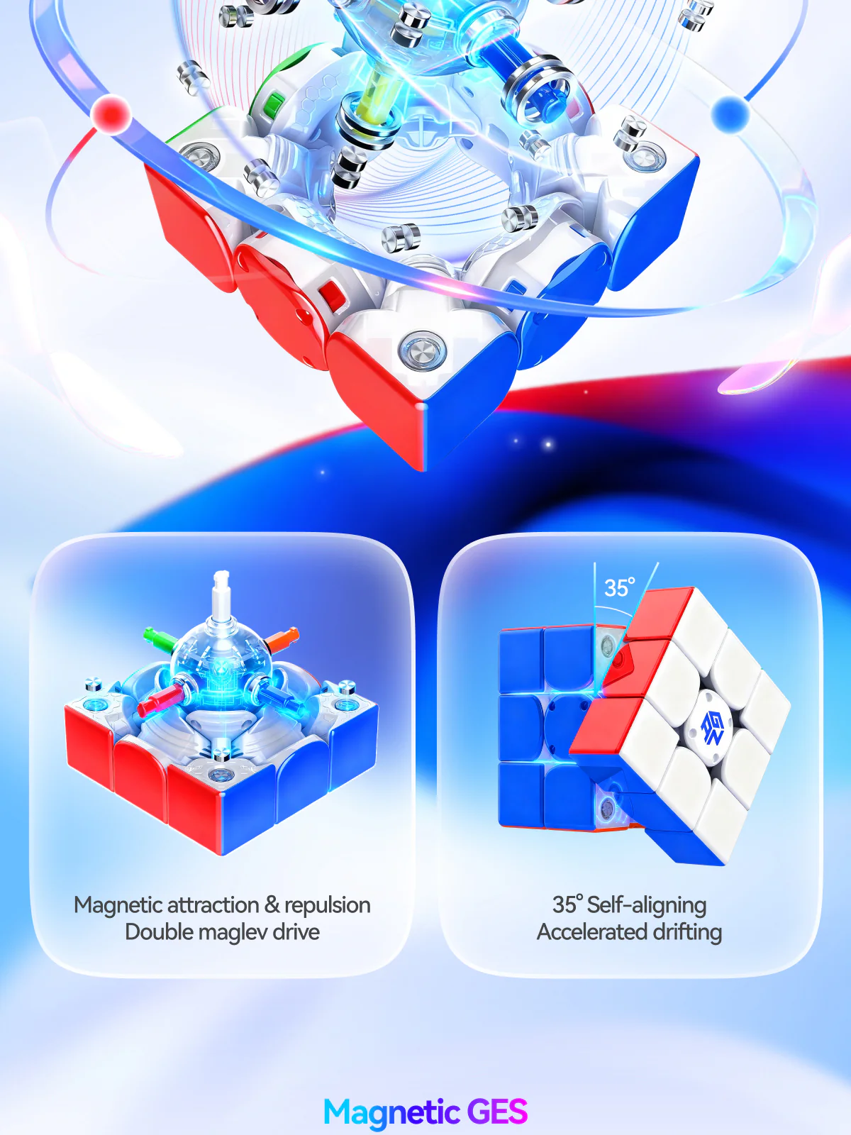 GAN i4 Leap Frosted 3x3 (Smart Cube) - Image 8