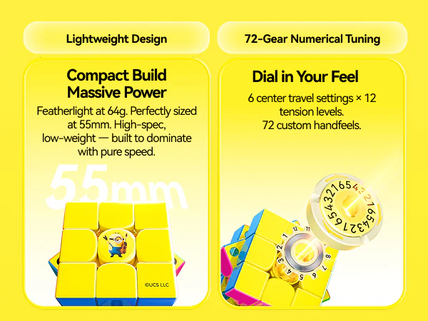 GAN V100 MagLev UV 3x3 (Minions Edition) - Image 8