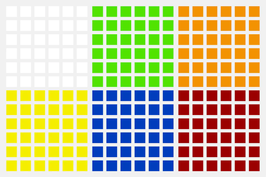 MoYu AoShi 6x6 GTS Sticker Set - Image 3