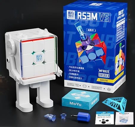 MoYu RS3 M V5 3x3 (MagLev + Robot Cube Stand) - Image 2