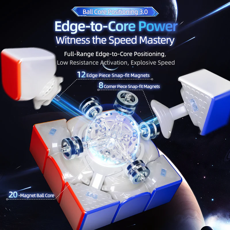 MoYu Super WeiLong 3x3 V2 (20-Magnet Ball-Core + MagLev + UV) - Image 10