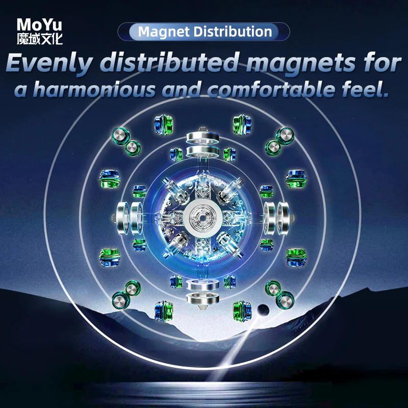 MoYu WeiLong V11 3x3 (20-Magnet Ball-Core + MagLev + UV) - Image 10