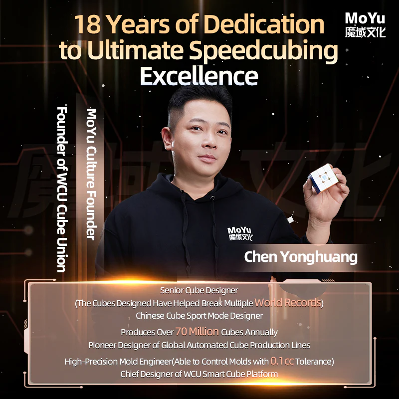 MoYu WeiLong V11 AI 3x3 (8-Magnet Ball-Core + MagLev + UV) - 18th Anniversary Edition - Image 4