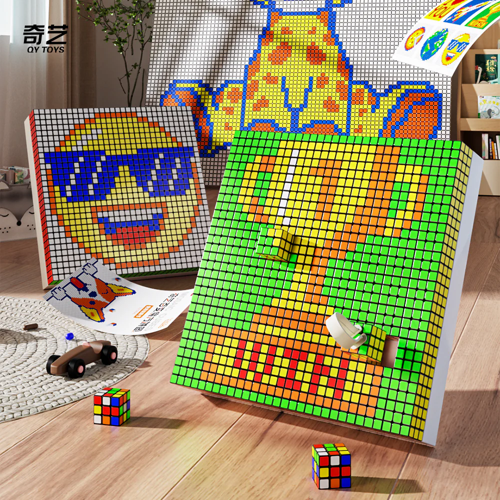 QiYi Mosaic 3x3 Cube Set of 100 (10x10 2.8cm Cubes) - Image 2