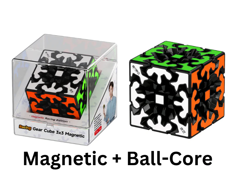 QiYi Speed Gear Cube 3x3 (Tiled, Magnetic + Ball-Core)
