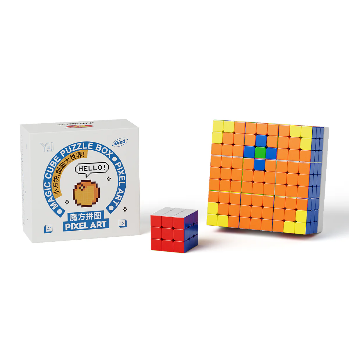 YJ Mosaic 3x3 Cube Set of 9 (3x3 5.6cm Cubes) - Image 4