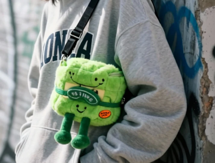YJ PBTime Plush Crossbody Bag - Image 11