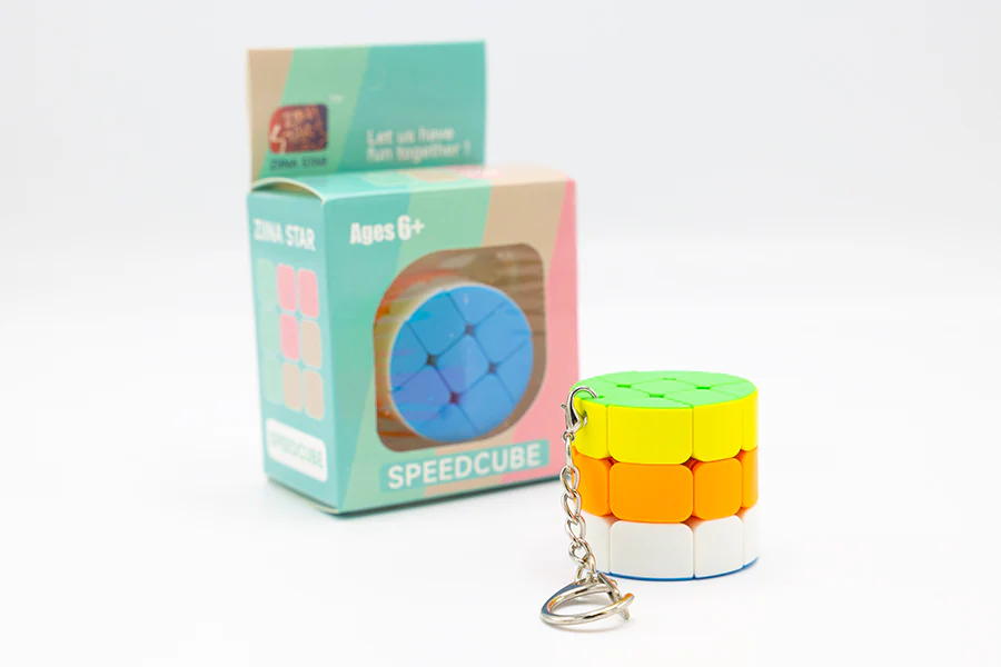 Ziina 3x3 Cylinder Keychain Cube